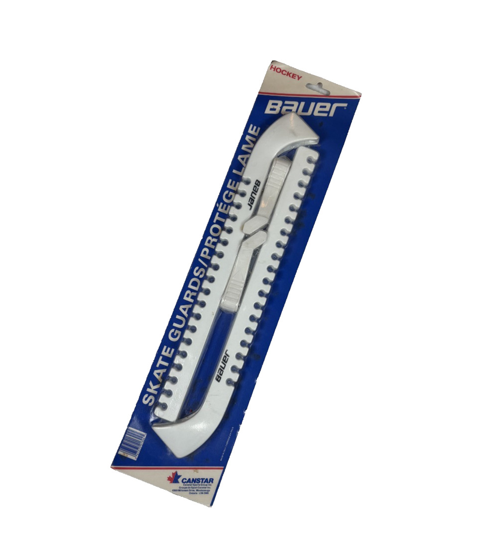 BAUER SKATE GUARDS POLYETHYLENE BLADE GUARD WHITE NIB VINTAGE